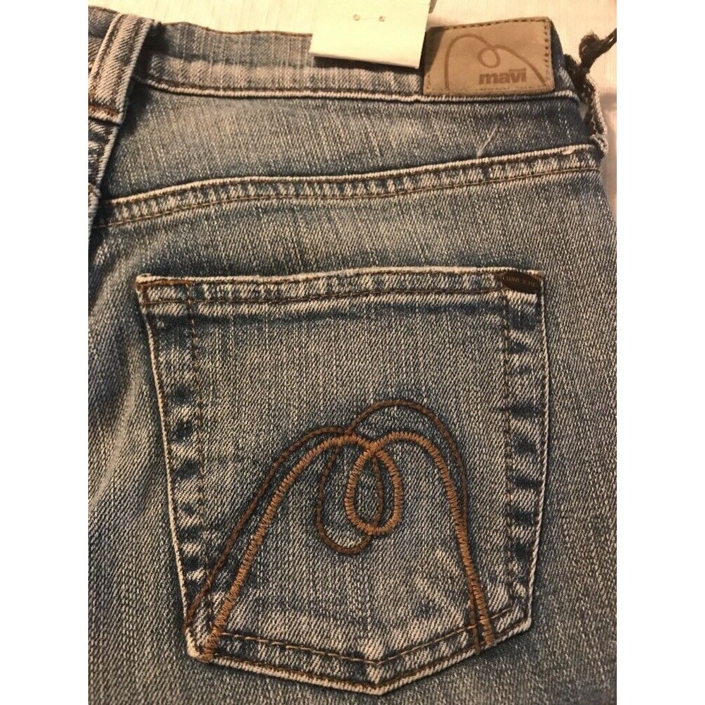 Mavi Women's Jeans Marie Super Low Flare Stretch Distressed Size 25 X 31 NWT - Picture 10 of 10